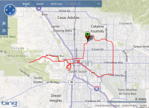 riding route for 9/7/2011